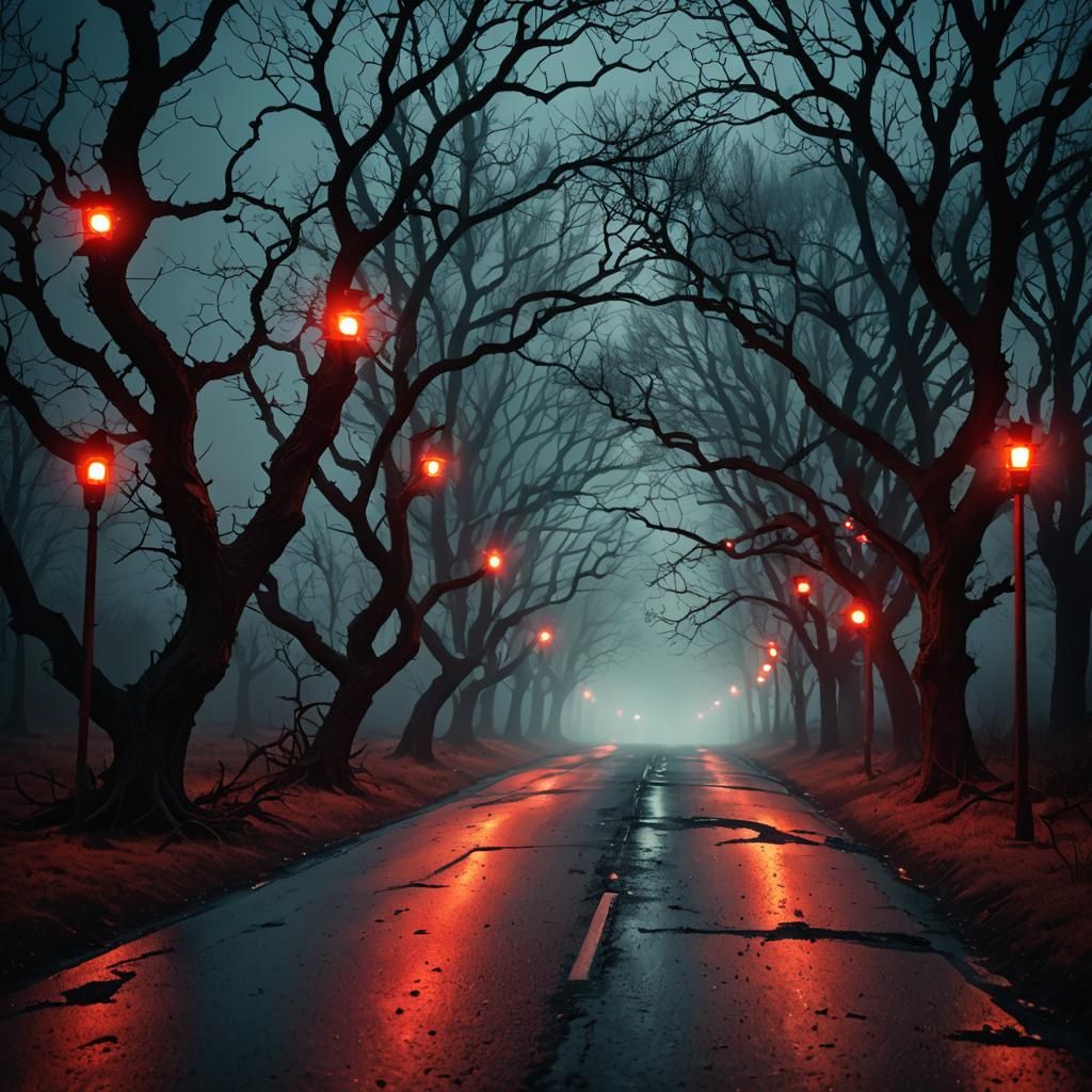 Eerie Macro Photograph of Number 13 at Night