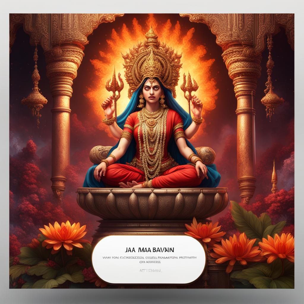 Detailed Matte Painting of Jai Maa Bhavani