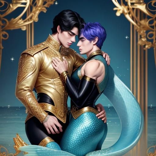 Mermen in Love: A Dreamlike Embrace