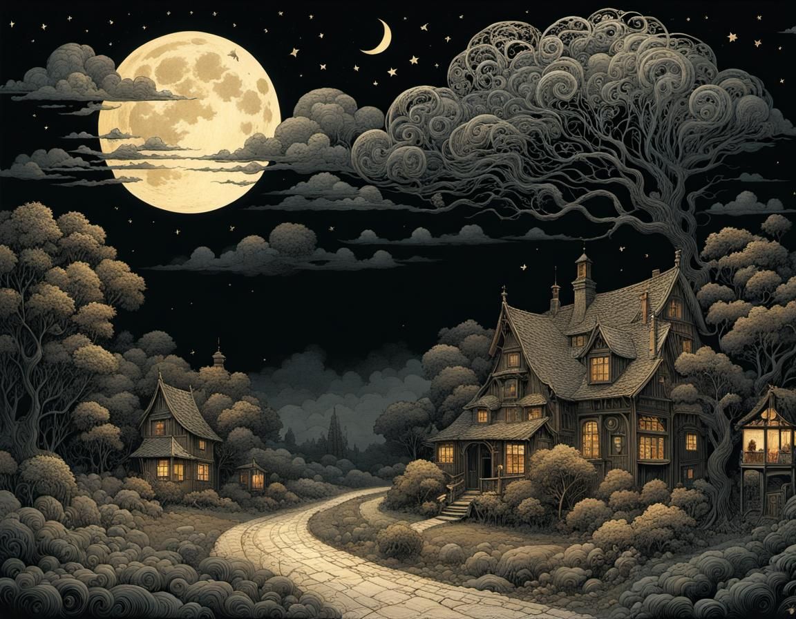 Ornamental Clouds Compose an Evening Love Song