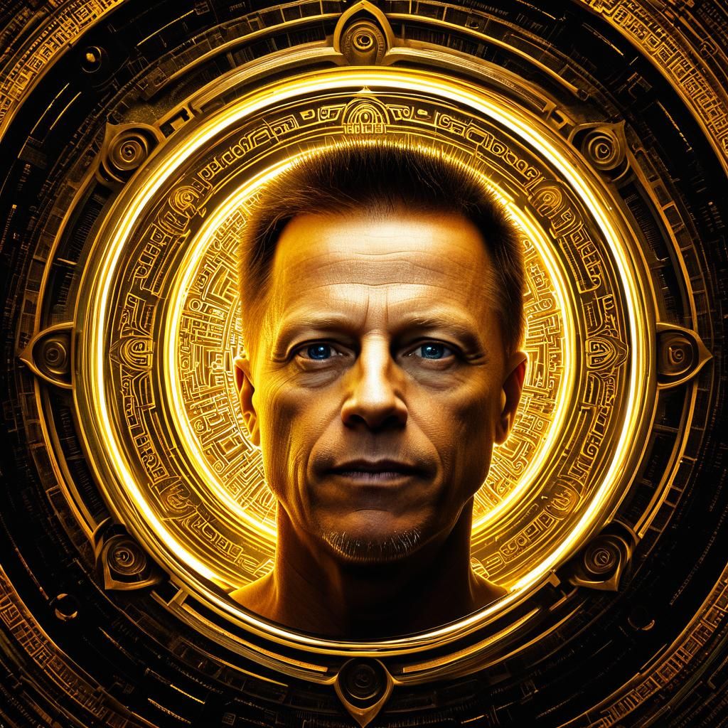 Golden Aura Radiating Infinite Wisdom