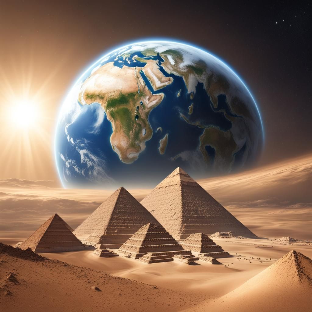 Hyperrealistic Earth View from Egypt