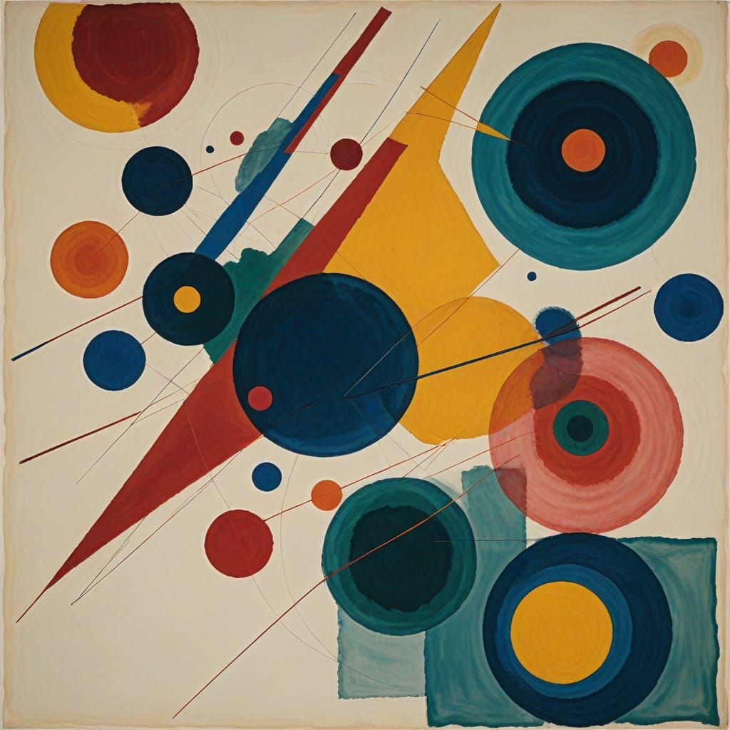 Abstract Transparency: Kandinsky and Frankenthaler Fusion