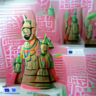 Pop Art Terracotta Soldier of Qin Shi Huang