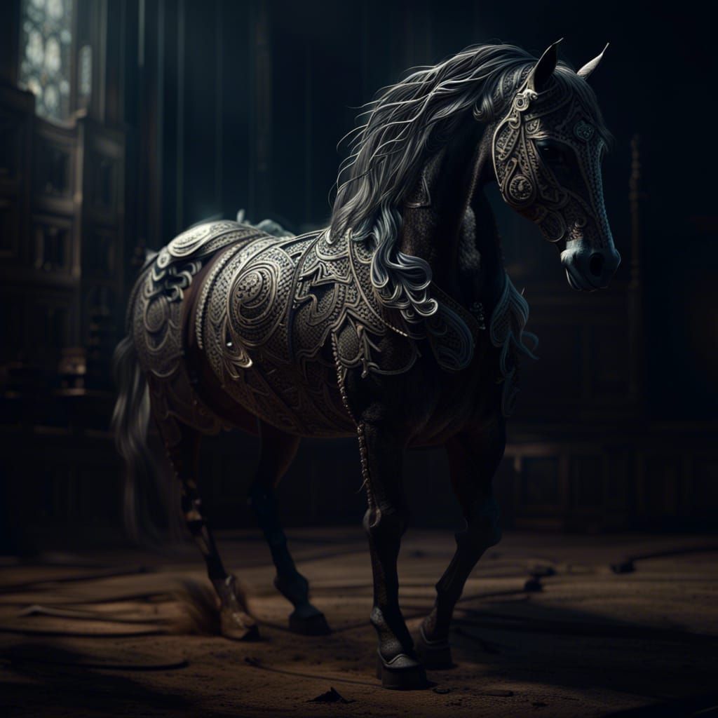 Shadow Horse: Epic Digital Matte Painting