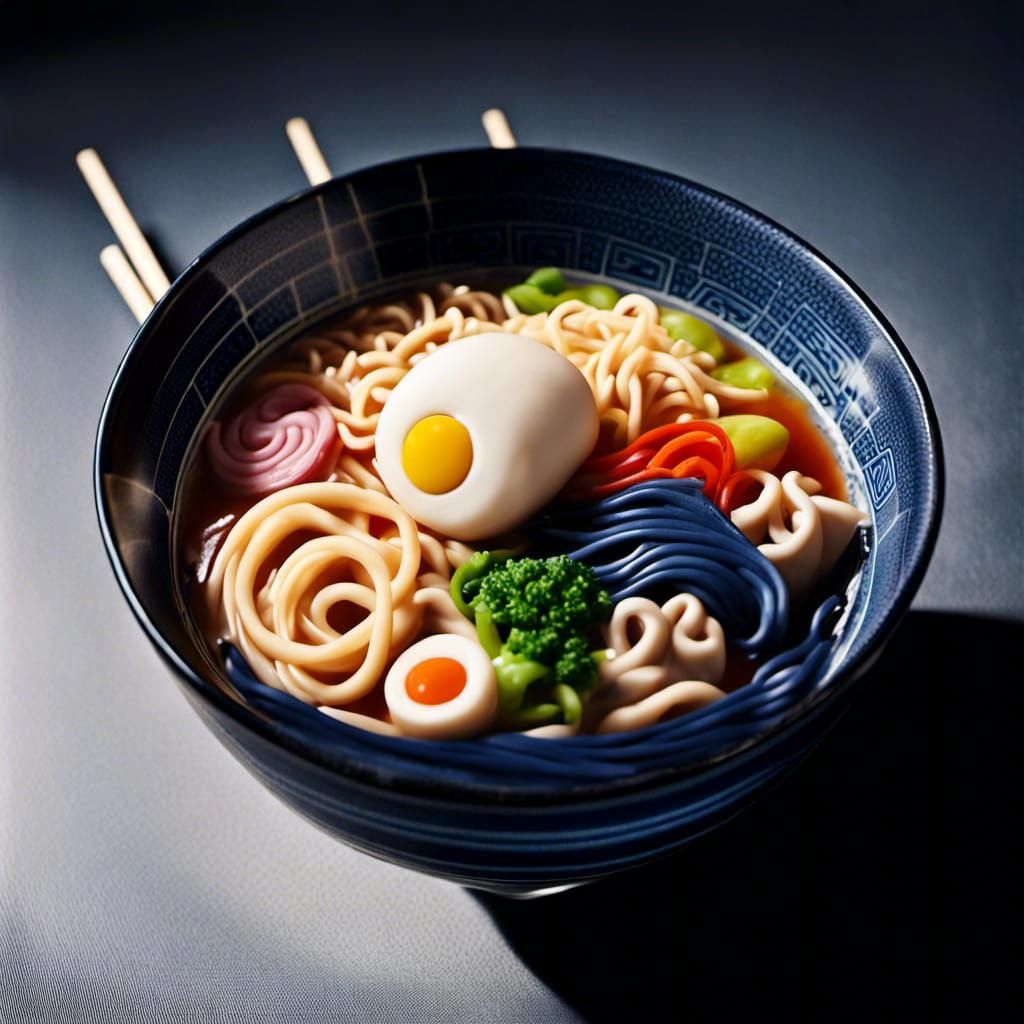 Plasticine Ramen in Aardman Style Food Photography