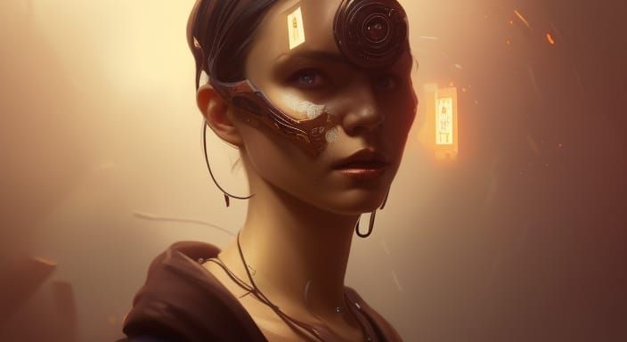 Clock Cultist Portrait in Detailed Surreal Style