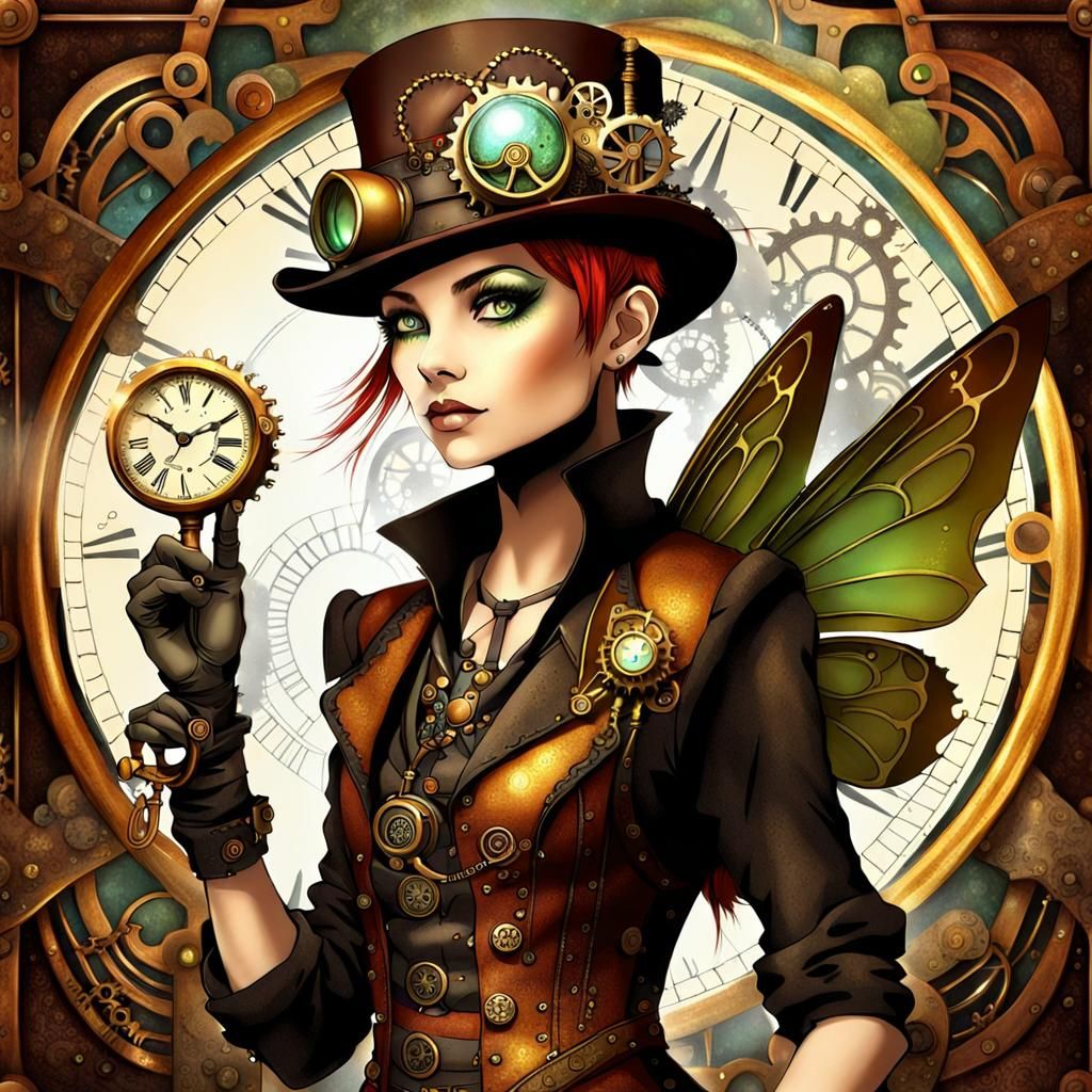 Steampunk Pixie: A Magical Mechanical Marvel