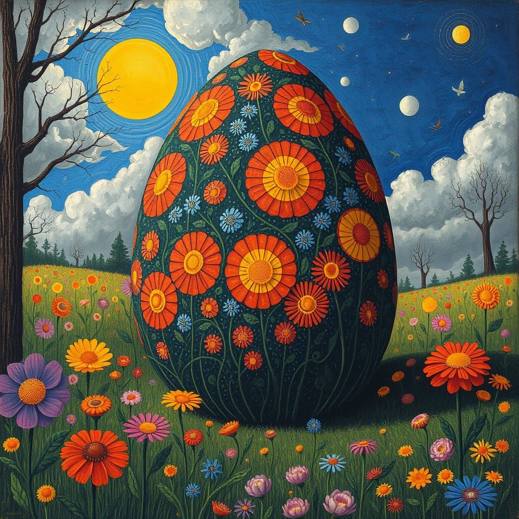 Very large Easter egg