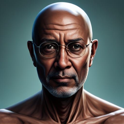 Detailed Portrait of a 60-Year-Old Man