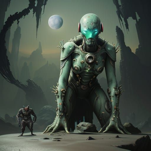 Lovecraftian Superhero Defies the Desolate Planet