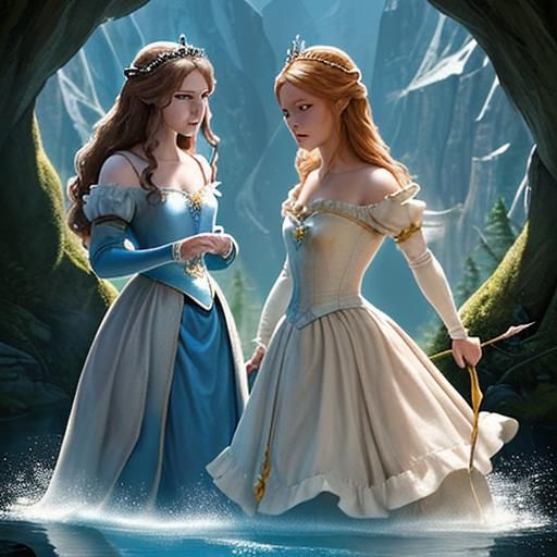 Epic Mountain Conflict: Princess vs King