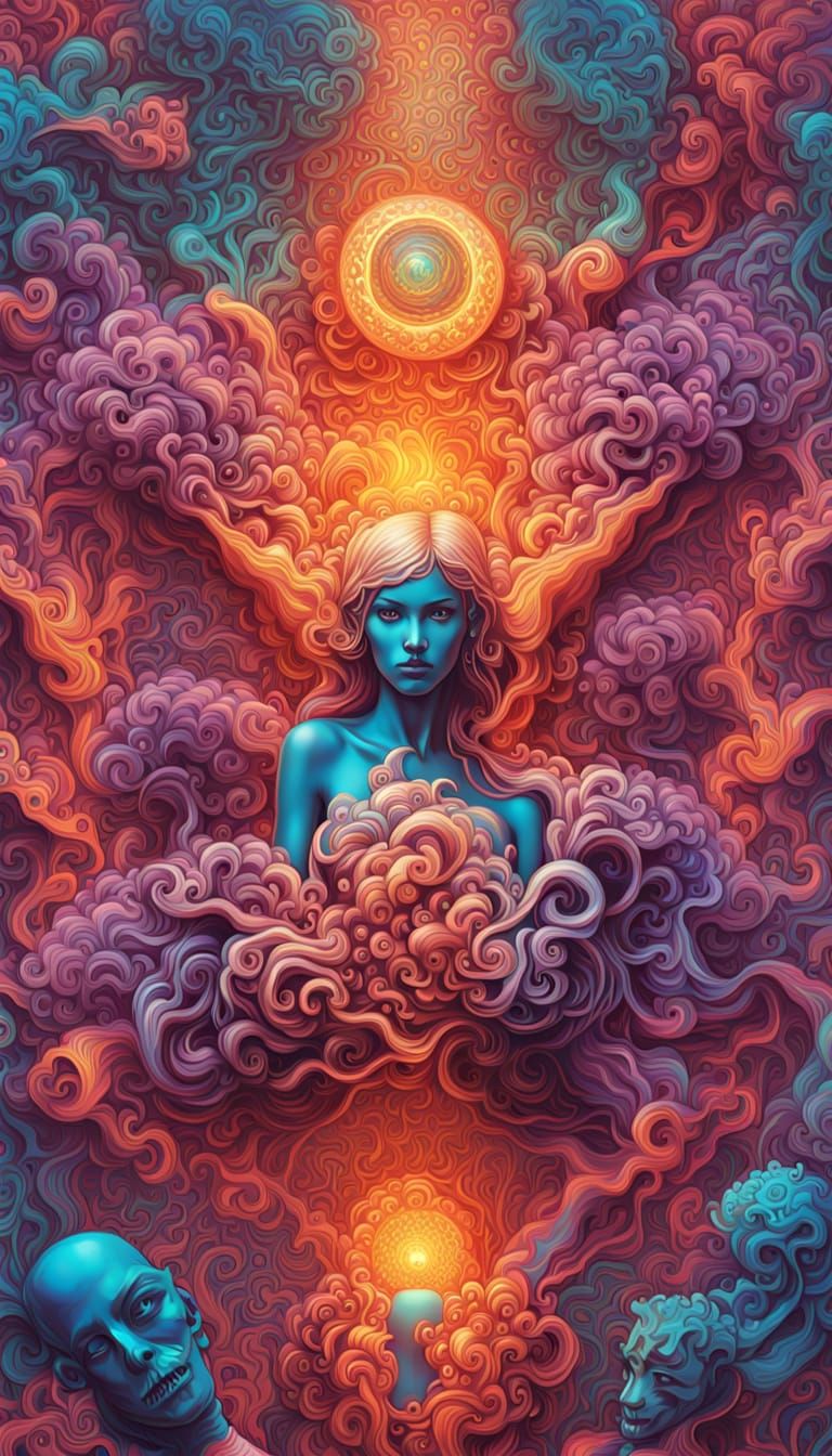 Empathy Between AI and Human: A Digital Art Illustration