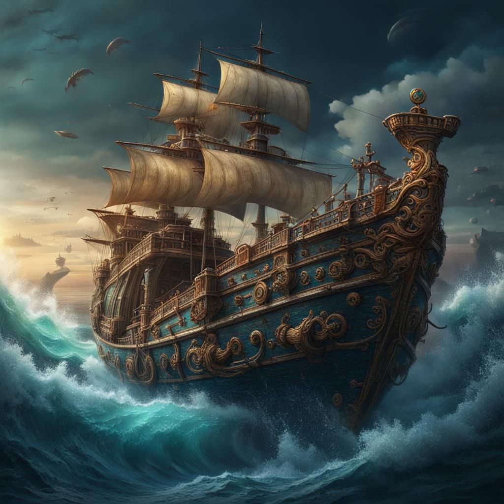 Ship in a Bottle Amidst Tempestuous Seas