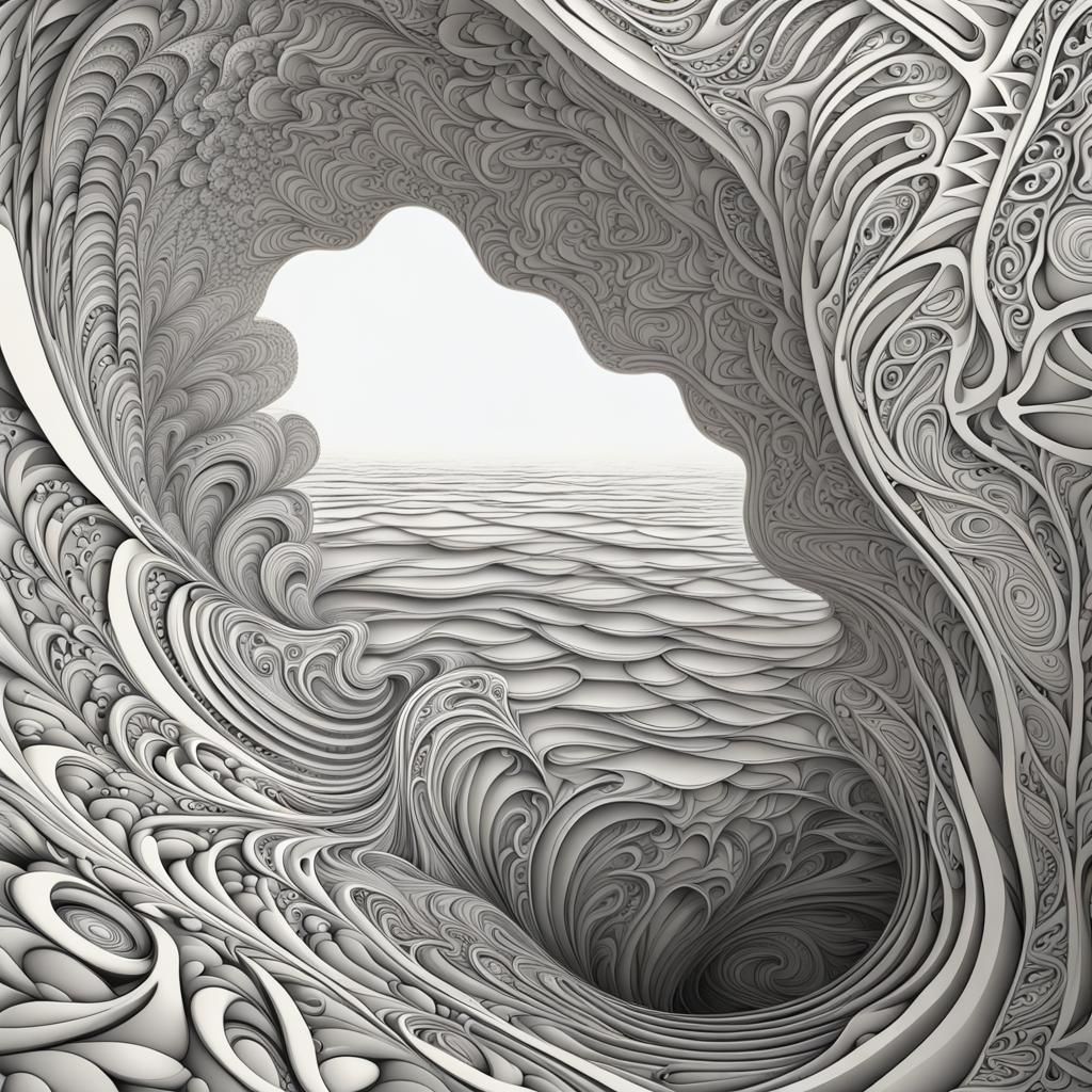 Regal Vortex in Abstract Fractal Shading