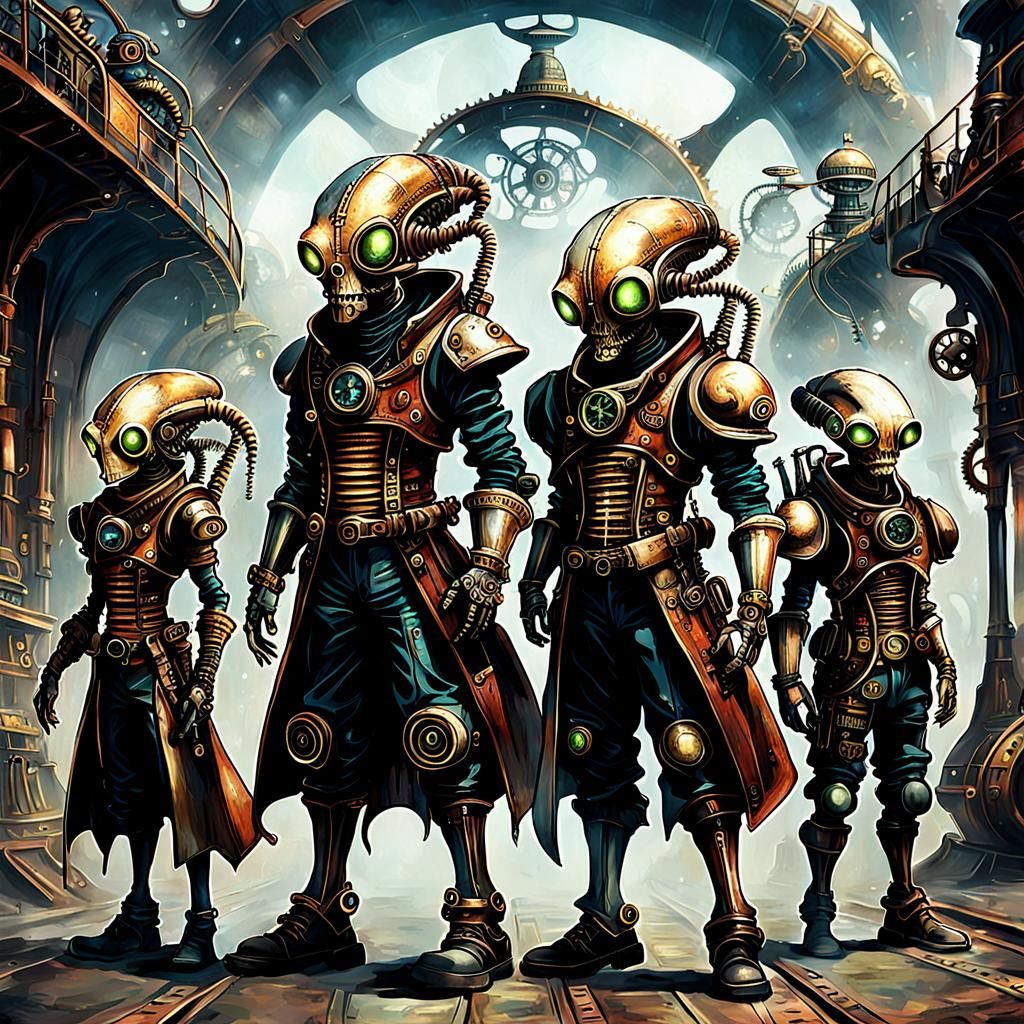 Steampunk Aliens in a Victorian Setting