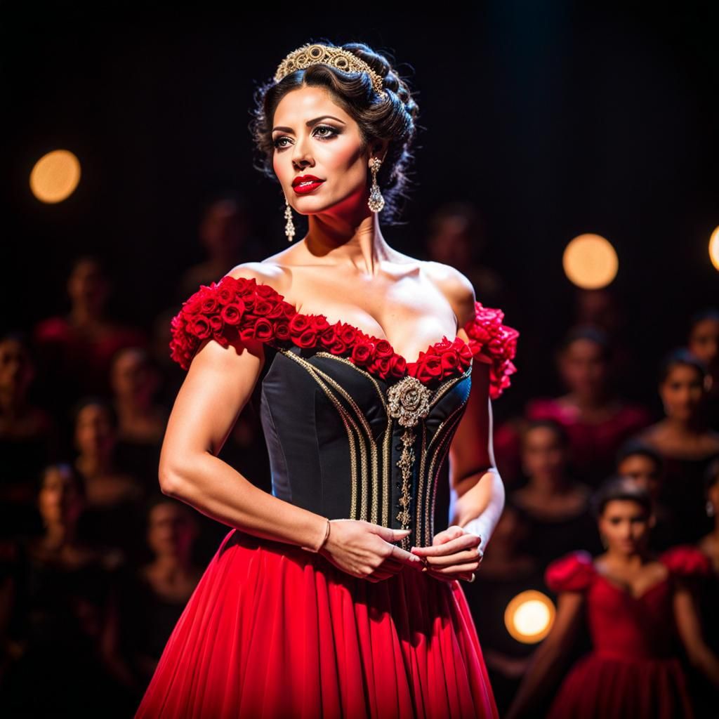 Beautiful Carmen on Stage in Stunning Composition