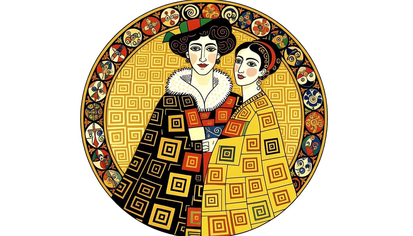 Klimt Arcimboldo Style Yule Portrait