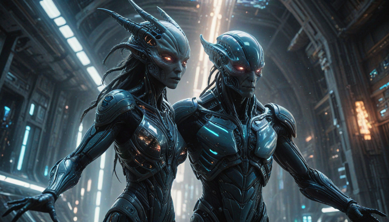 Galactic Assembly in Awe- Inspiring Futuristic Architecture