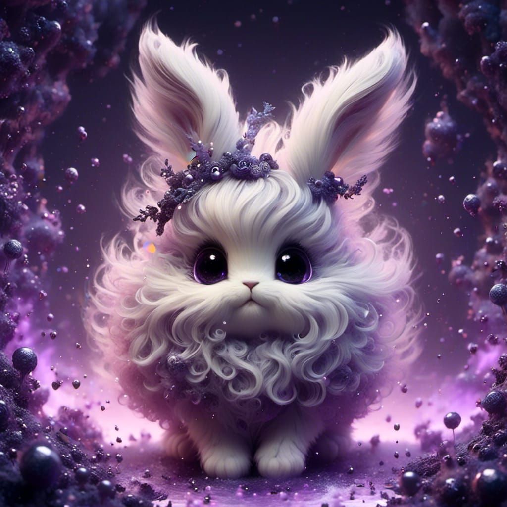 Sparkling Fluffy Chibi Bunny