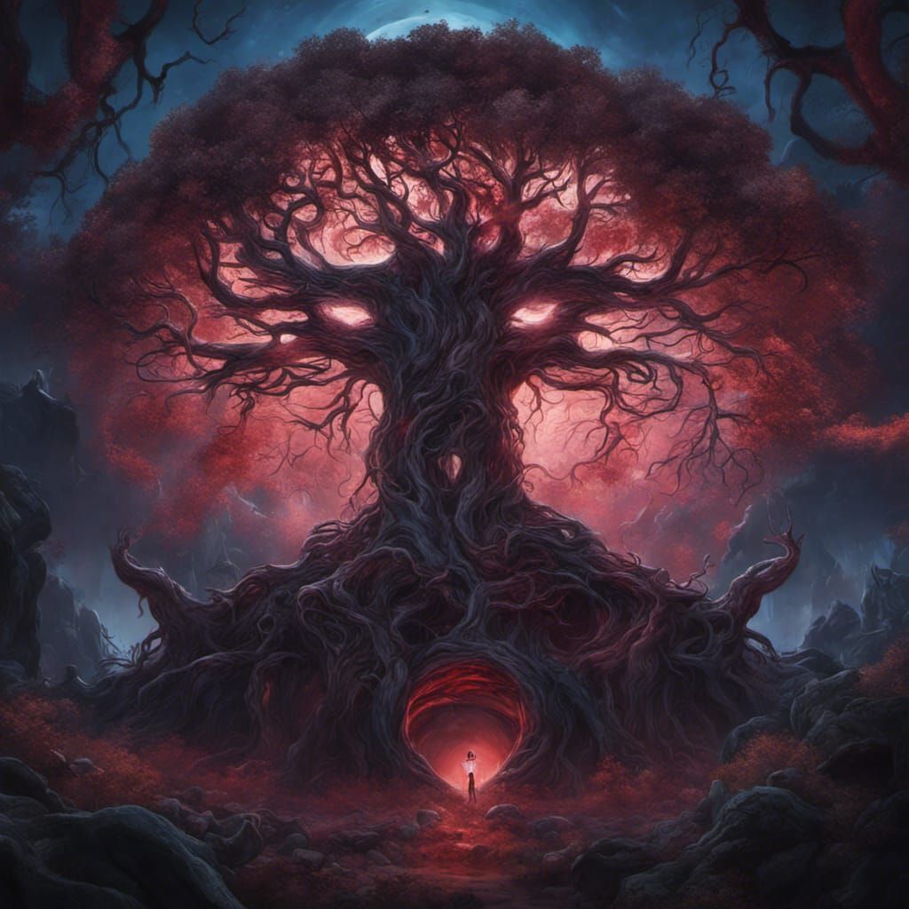 Terrifying Yggdrasil Tree Under Attack