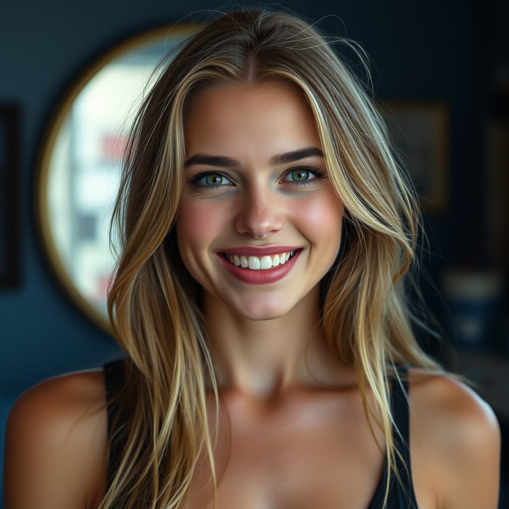 Glowing Swedish Beauty in Hyper Realistic Portrait