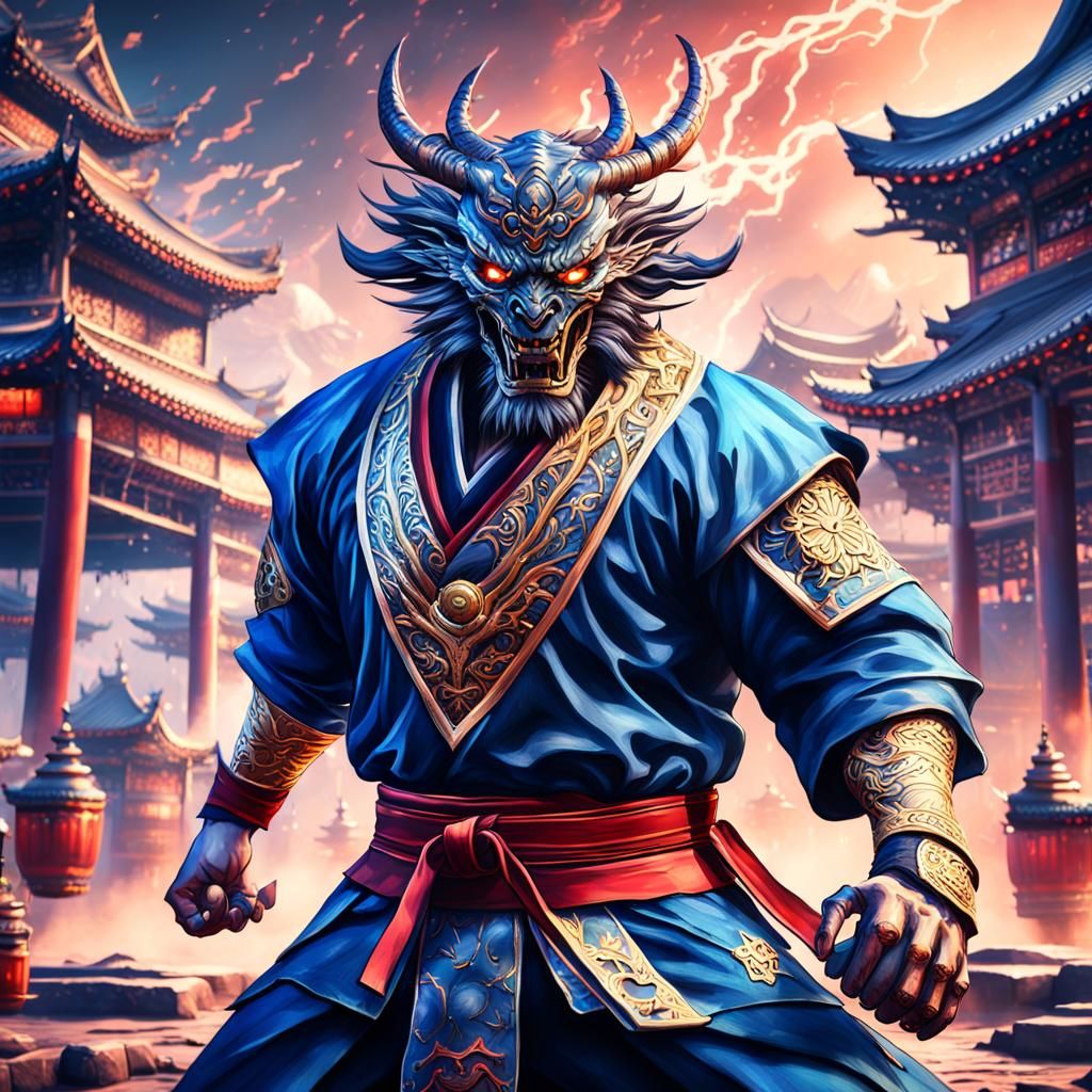 Menacing Taekwondo Master Concept Art