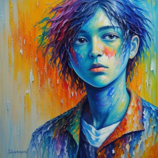 Soul in Neo-Impressionistic Expressionist Style