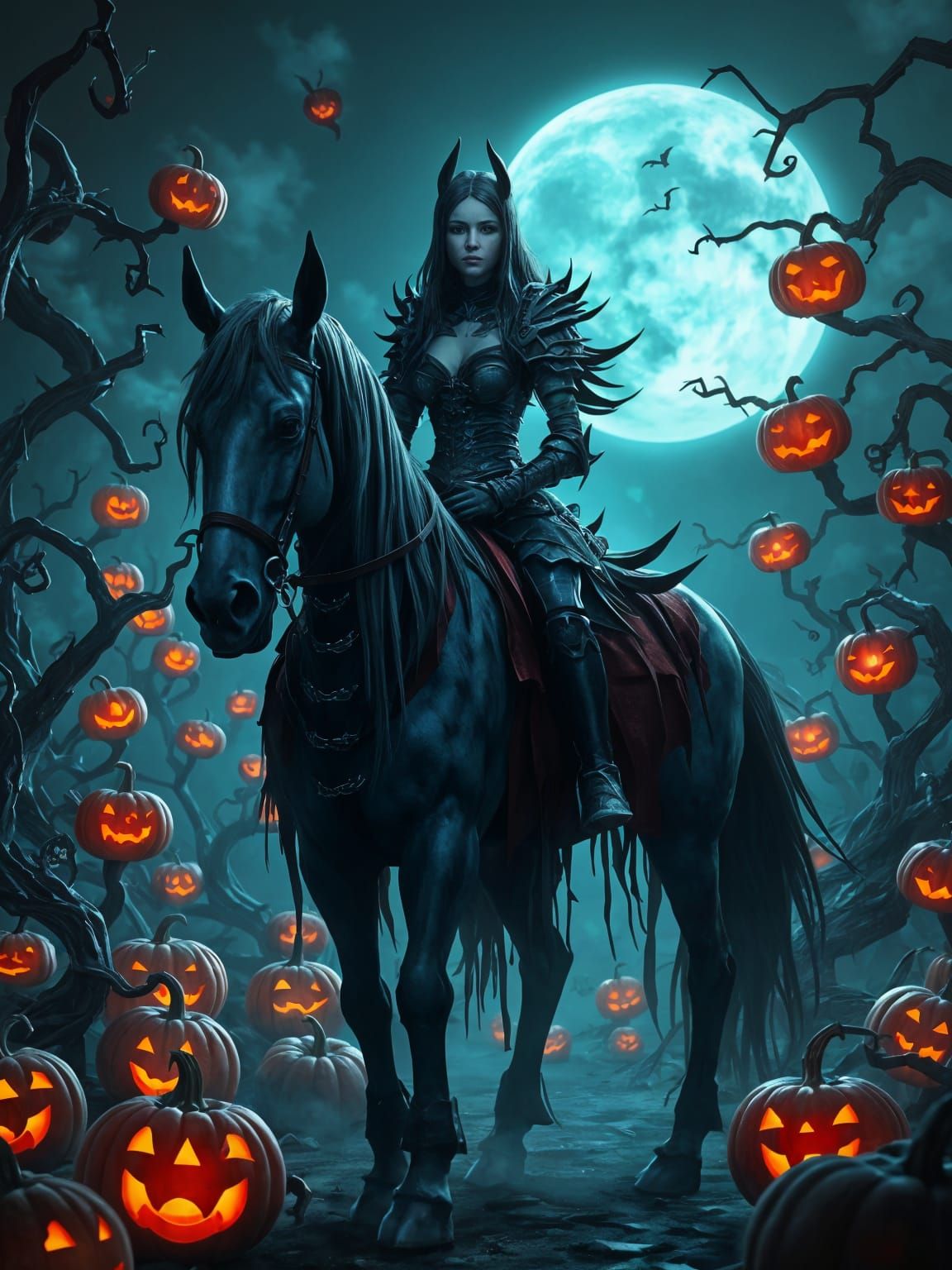 WoW Headless Horseman in Anime Style