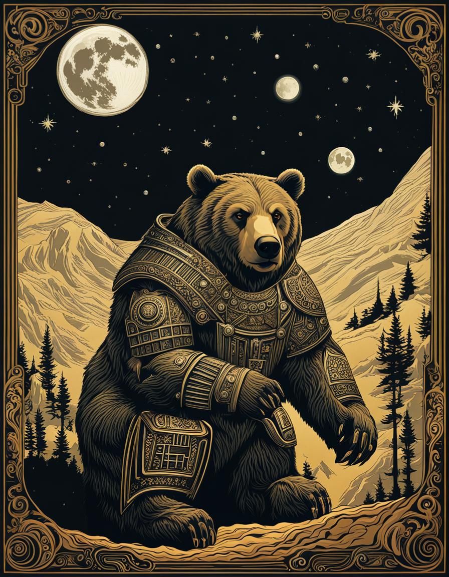 Robotic Bear Spirit of Slavic Mythology