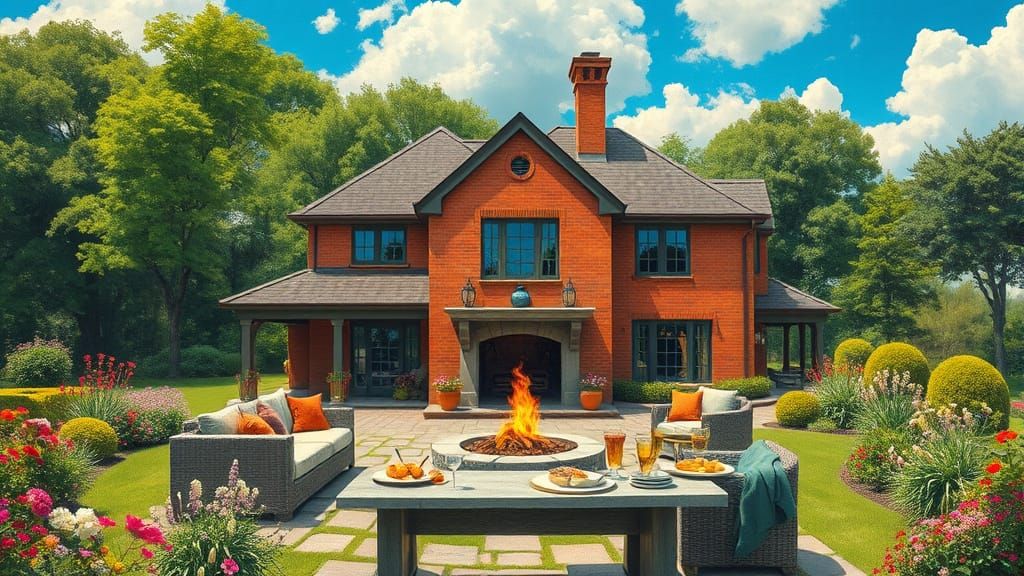 Luxurious Garden Party in Impressionist Style