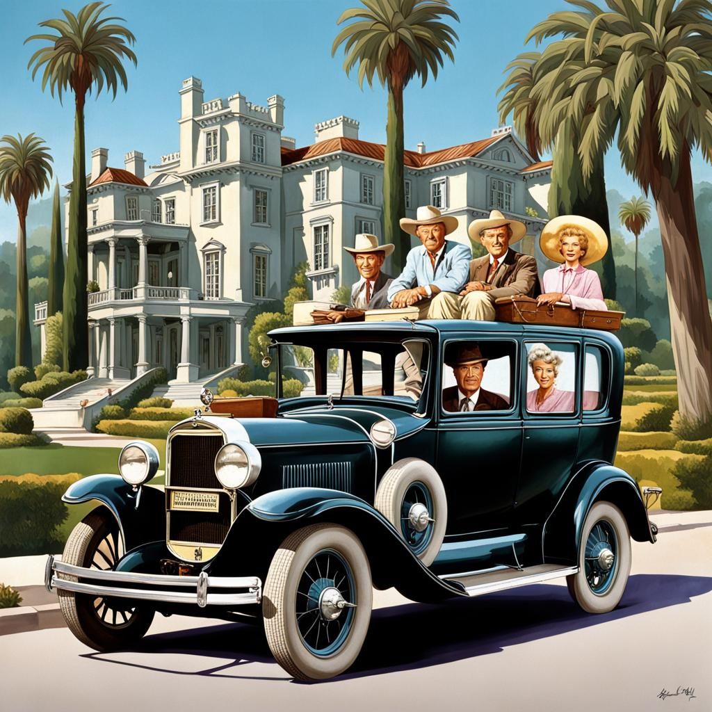 Beverly Hillbillies: Car Arriving in Beverly Hills