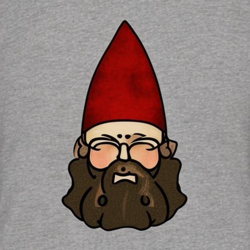 Whimsical AI Image of a Hippie Gnome