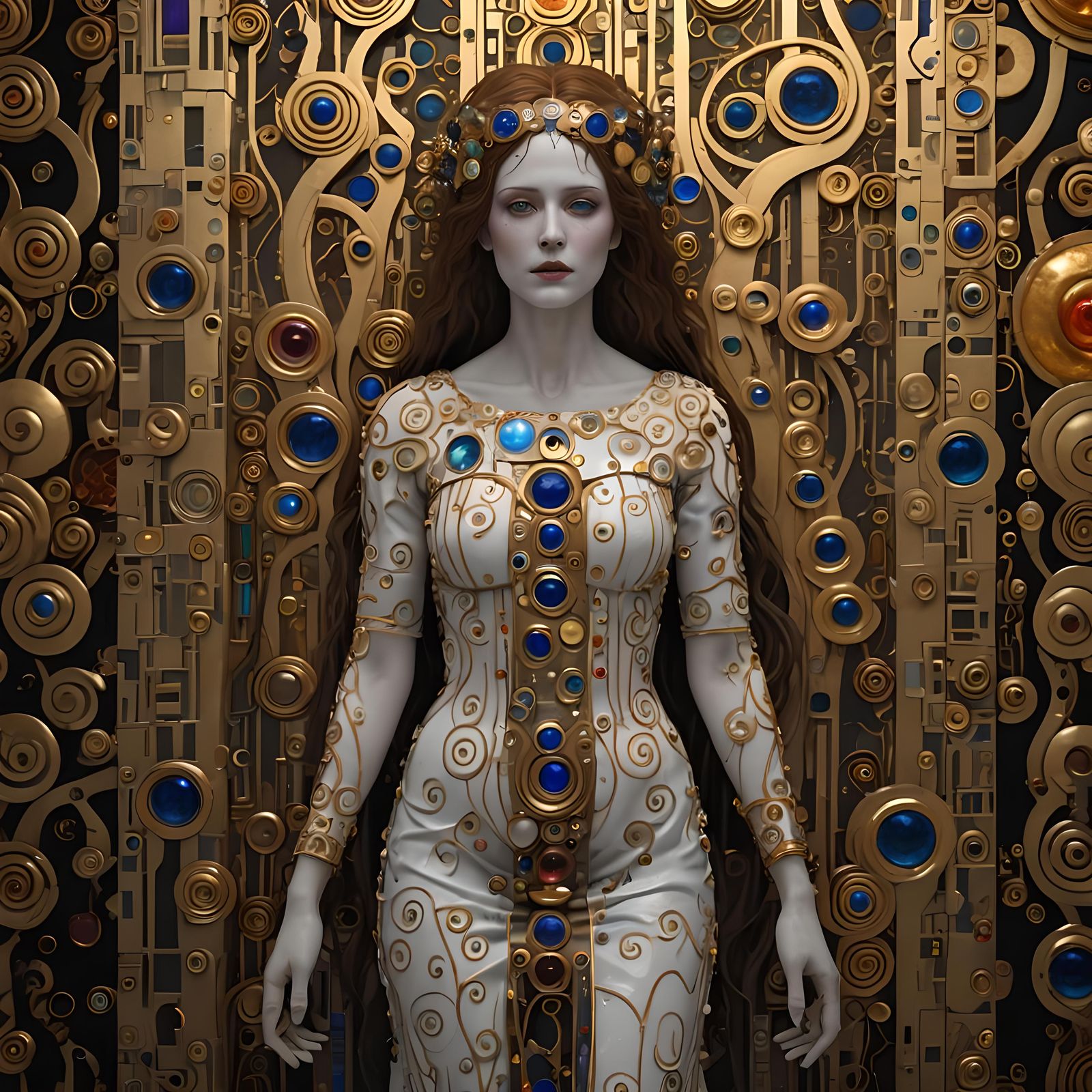 Horrific Ancestral Curse in Klimt Style, 8K