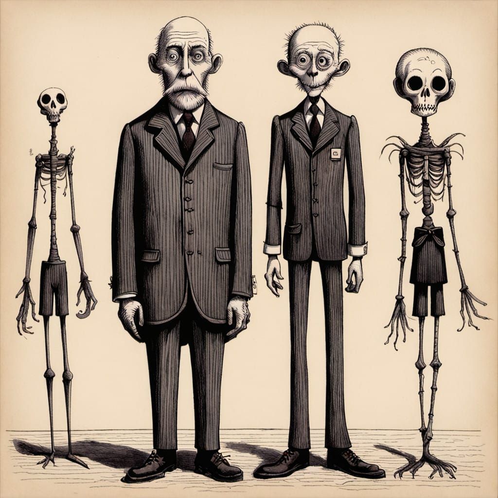 Whimsical Victorian Characters