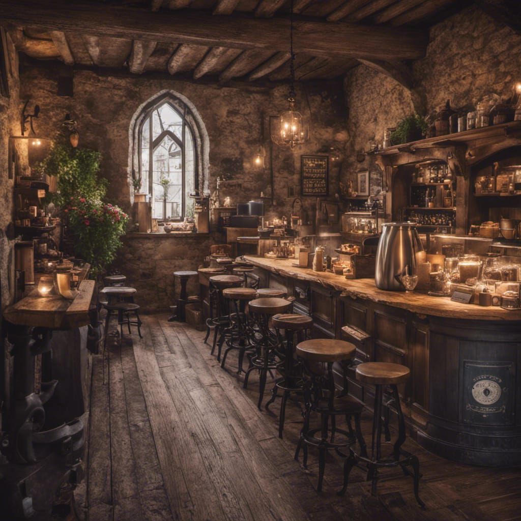 Coffe shop in medieval realm