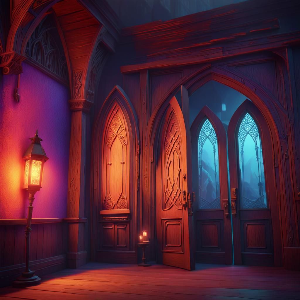 Depressed Person Visits Therapist: Gothic Fantasy Art