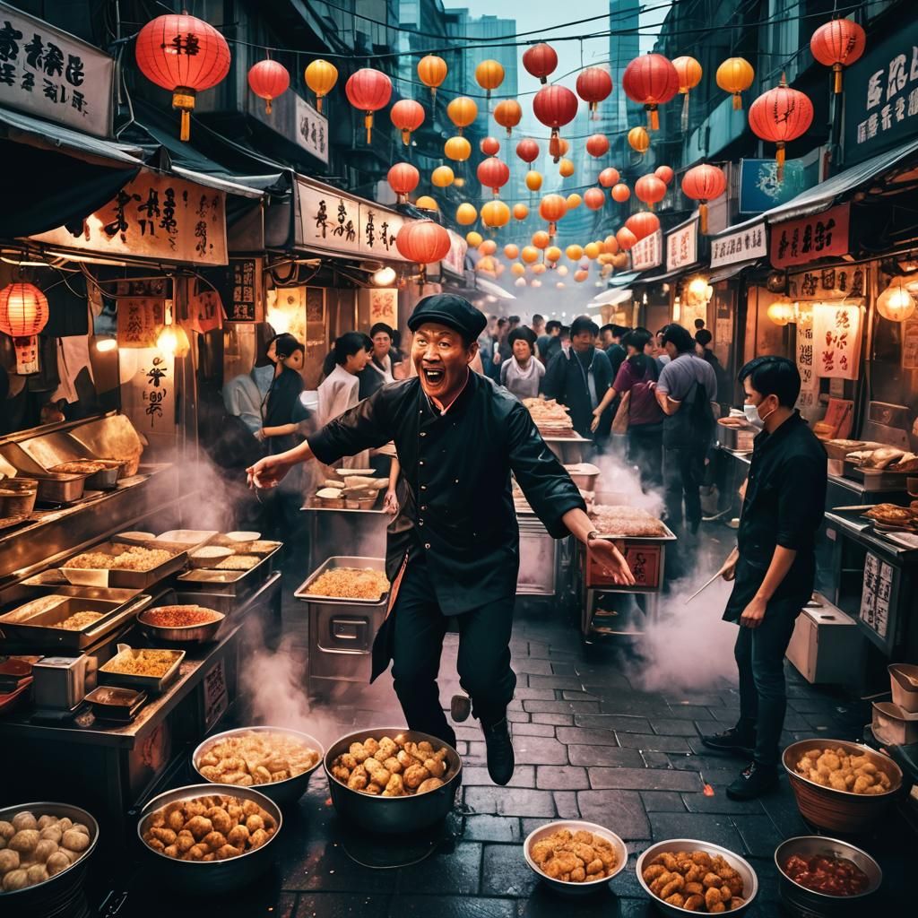 Jumping Jack Flash at a Noir Comic Street Fair