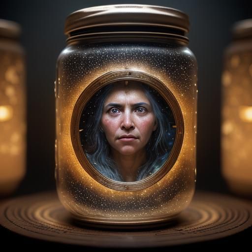 Stars Emerge from Can with Astral Symbols