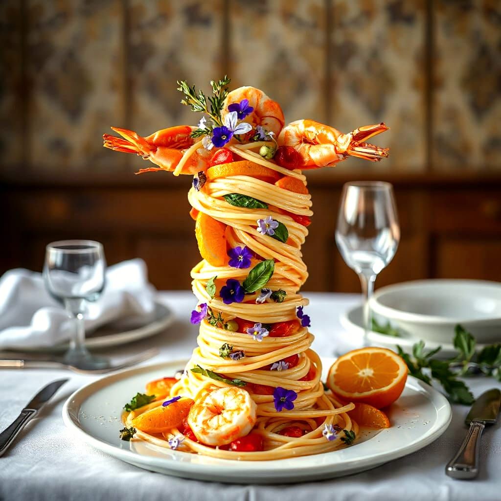 Michelin star Spaghettini Freddi Benedetto Cavalieri