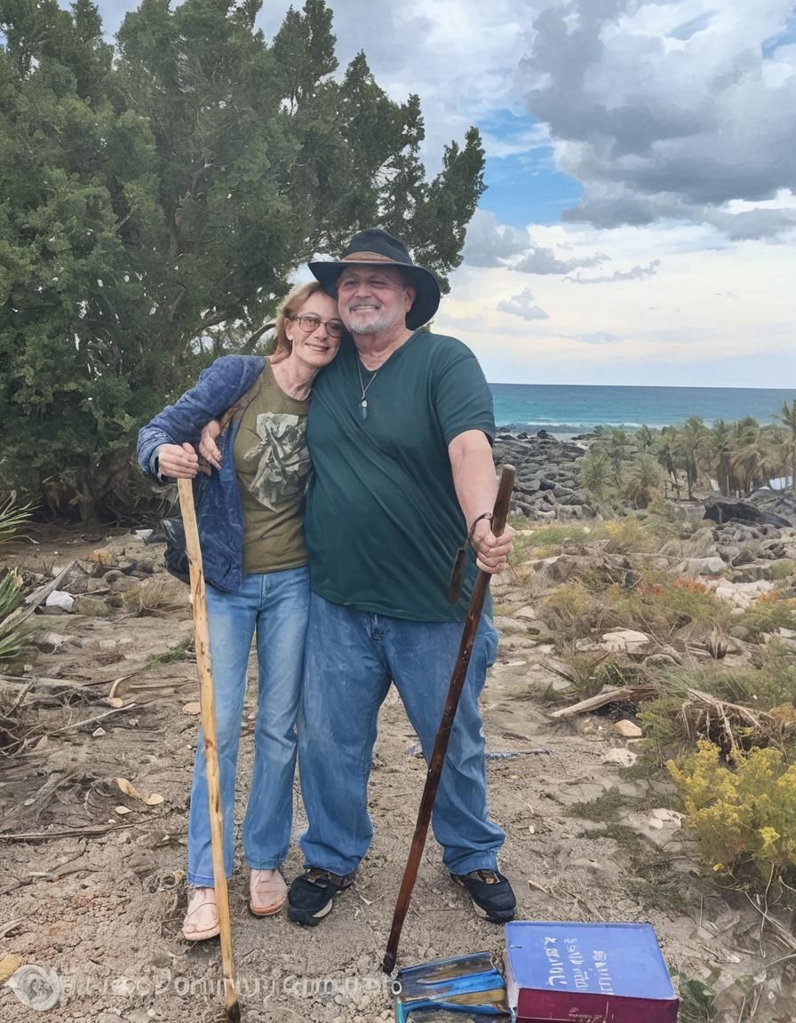 Warm Beach Scene in Vibrant Oil Painting Style