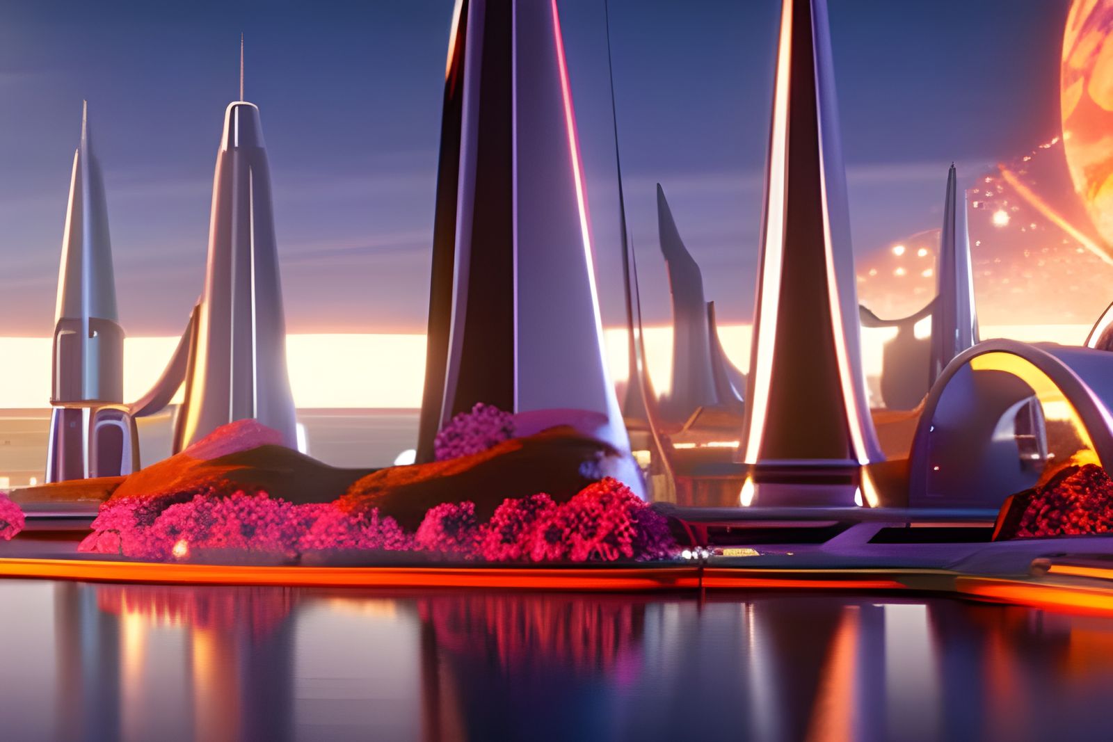 Underwater City: A Retrofuturistic Cyberpunk Utopia