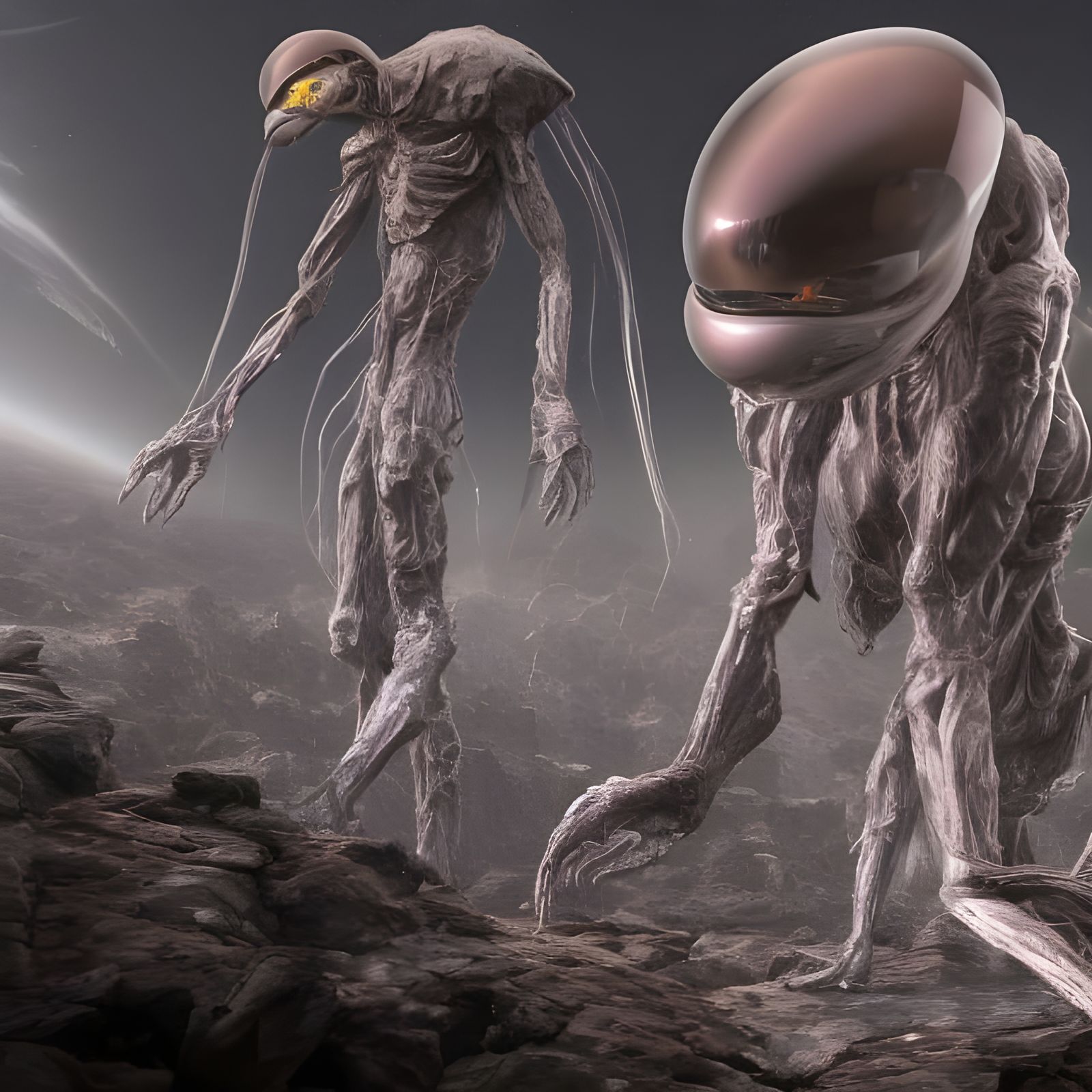 Futuristic Alien Cityscape in Detailed 3D Render