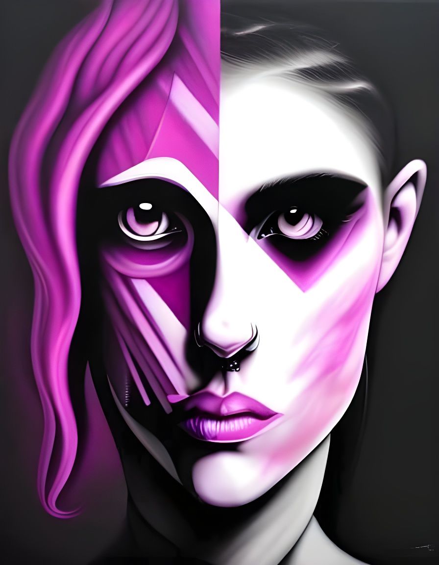 Blended Abstract Portrait