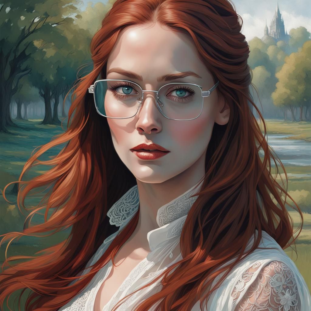 Elegant Woman Portrait with Volumetric Lighting