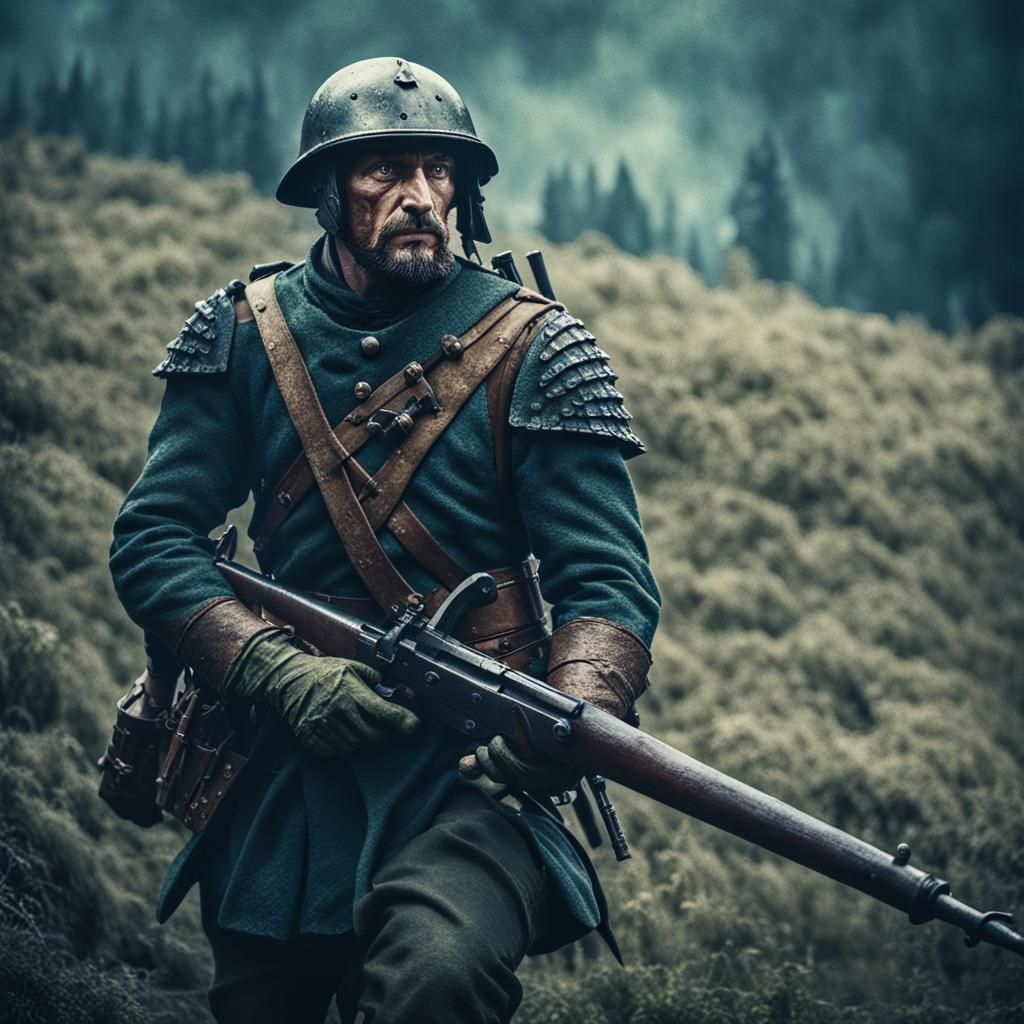 Dark Fantasy Medieval French Infantryman