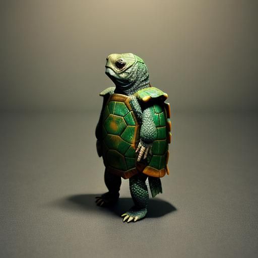 Anthropomorphic Turtle Standing Upright