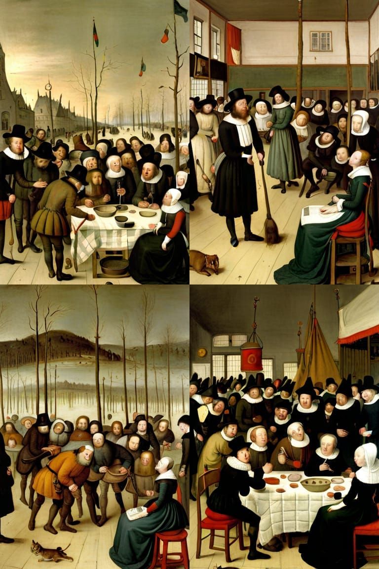 Winter Landscape in the Style of Hendrick Avercamp