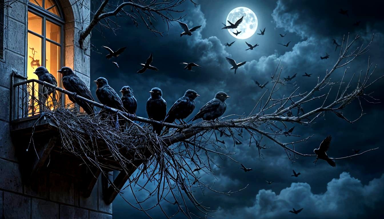 Dark Swallows' Return to Balconies: A Haunting Reminder
