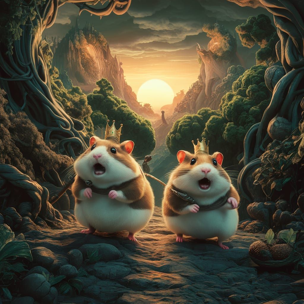 Hamster Quest: A Humorous Movie Poster